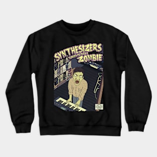 Funny Synthesizer Zombie Crewneck Sweatshirt